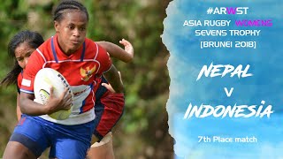 Asia Rugby Women’s Sevens Trophy Nepal V Indonesia 7th Place Match