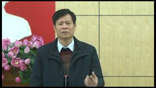 Nghe và cho ý kiến kịch bản Lễ khai mạc hội xuân Yên Tử và Lễ hội hoa anh đào - mai vàng Yên Tử 2018