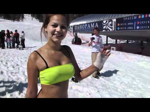 Оочень жаркий день в Шерегеше. 16 Апреля 2011 г.
