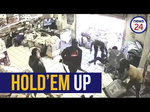 WATCH | Seven armed robbers storm store in Pietermaritzburg