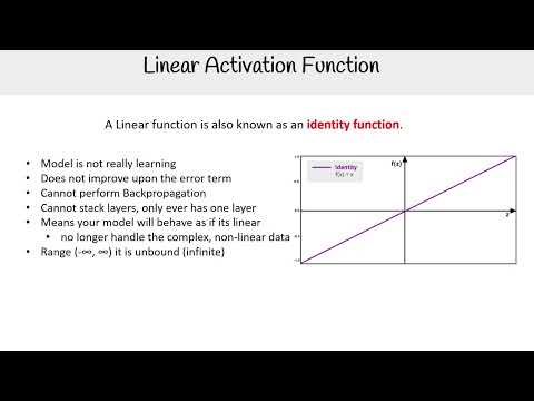 Linear Activation Function Explained - AWS AI Practitioner AIF-C01