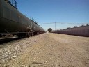 BNSF ES44DC #7416 S/B with a manifest with a COOL lash-up!