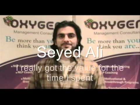 Oxygen NLP Practitioner certification Nov 2011- Muneer Samnani