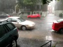 summer hail storm in Montreal