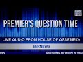 Premier’s Question Time In Parliament, Sept 25 2026