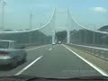 [V0081] 030606 本四連絡橋の最初の全通を果たした与島経由の国道30号瀬戸中央道の瀬戸大橋群を往復する Japanese country roads; Seto Ohashi Bridges