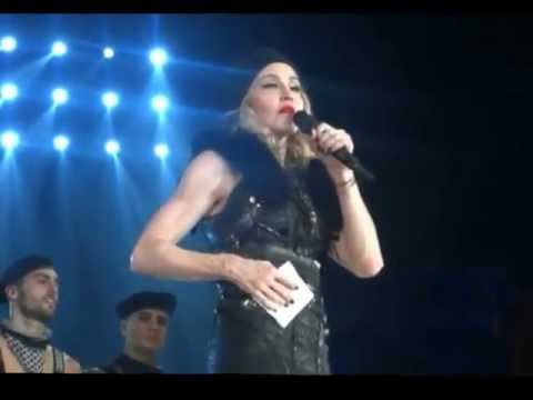 Madonna dons a balaclava and 