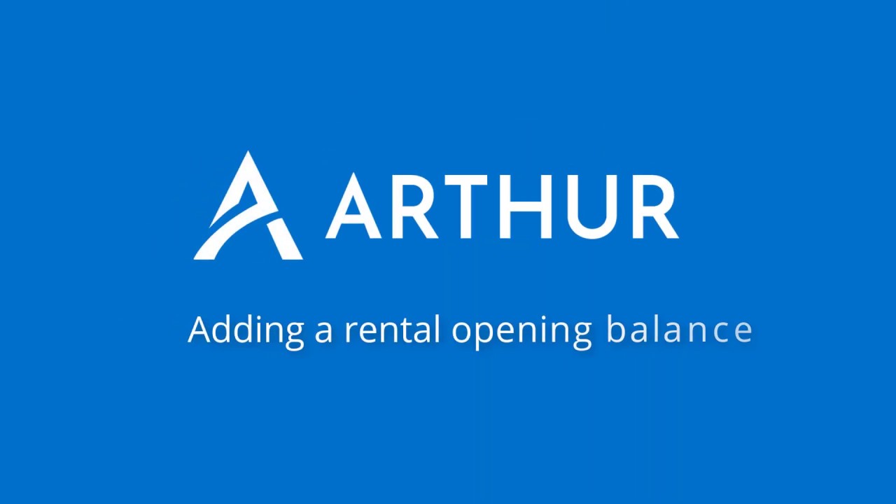 Watch How to add a rental opening balance