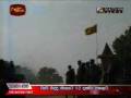 Lion flag hoisted in Akkarayan after 20 years. Wanni Operation 6 th of November 2008