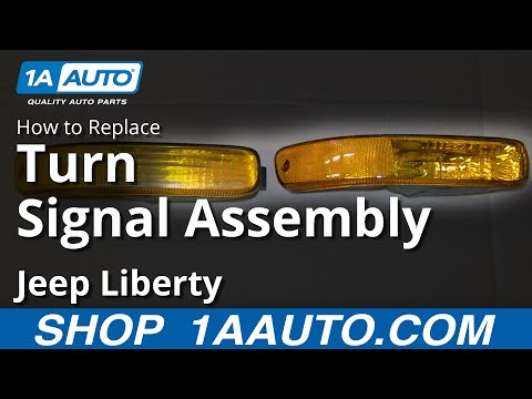 How To Install Replace Broken Front Parking Light 2002-04 Jeep Liberty