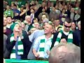 damien duff, stephen carr and shay given singing 'let the people sing' at the celtic v rangers game on 27/04/2008