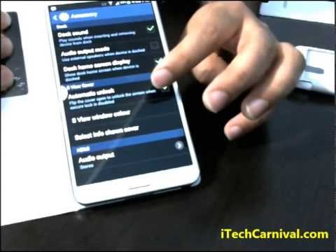 how to set note 3 s'view