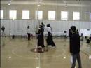 2004 Annual Harvard Invitational Shoryuhai Intercollegiate Kendo Tournament, Court A, second team game, Jiho match, MIT=white, Virginia Polytechnic Institute=red.  MIT Jiho is Lam-san, Virginia Polytechnic Institute Jiho is McQuade-san.  McQuade-san scores a men point starting at 1:35 minutes to win.  Virginia Polytechnic Institute wins Jiho match.  Complete team tournament player stats:Lam-san scored no points out of a total possible 6 points (MIT did not advance to quarterfinals, 3 Jihos were missing).Lam-san lost 1 men point.McQuade-san scored a total of 5 men out of a total possible 10 points (5 games including quarter- and semi-final, 3 Jihos were missing).McQuade-san lost 2 kote pointsNote: Virginia Polytechnic Institute placed 3rd in the team tournament.  This is the first game in the 2004 tournament for both teams.  In general, college players start practicing kendo when they first start college.For more information about the Shoryuhai, please visit: http://www.hcs.harvard.edu/~kendo/shoryuhai.phpThanks to:Game - Lam-san, McQuade-san, Shimpan, Courtside Staff, Harvard UniversityTournament Logistics - J. Jin, HRKC, HRKCAARecords - Courtside Staff, J. JinEquipment and Footage - C.K. Lin, J.H. LuCamera Operation - Hiroko(Post-Production - me)