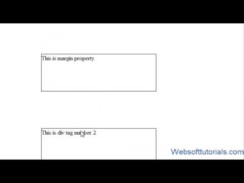 how to set margin in html