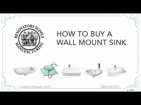 how to install a wall hung bathroom sink