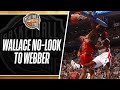 Rasheed Wallace no look to Chris Webber for the jam!