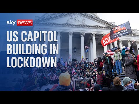 In full: US Capitol building in lockdown as Trump protesters clash with police