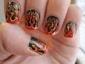The Hunger Games Nails - The Girl Who Was on Fire