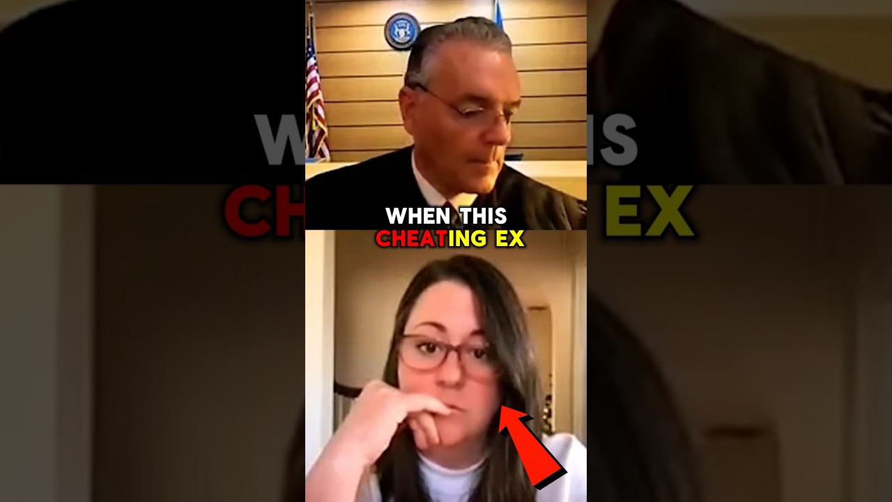 CHEATING Ex Wife gets a BRUTAL Reality Check! #shorts #karma #courtroomdrama