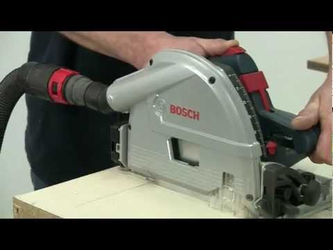 bosch - Alan Holtham tries out the Bosch GKT55CE plunge saw with the guide rail system.
