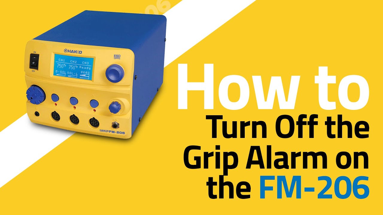 FM206 How To Turn Off Grip Alarm