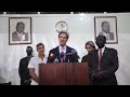Clooney, Sen. Kerry, Prendergast press conference