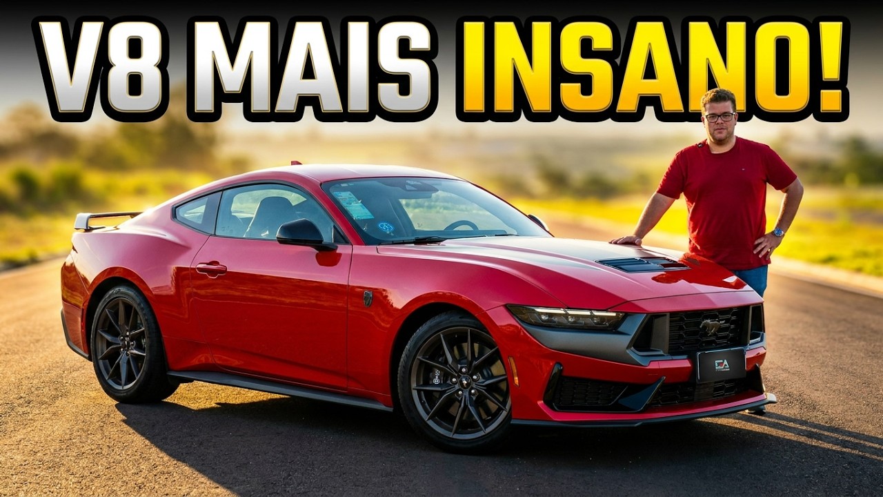 NOVO FORD MUSTANG DARK HORSE: O V8 MAIS INSANO QUE JÁ DIRIGI! (Teste Completo)