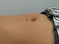getting my belly button peirced.