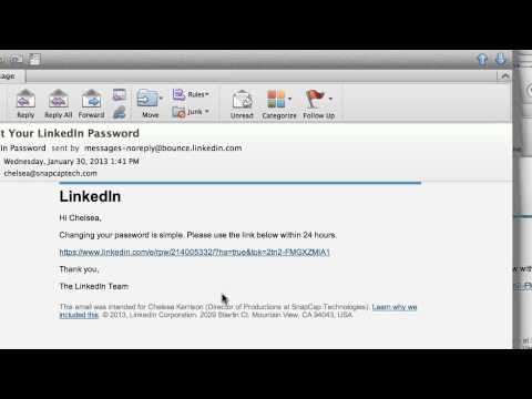 how to reset linkedin password