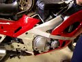 1995 ZX600 E Kawasaki Ninja running in shop, Ninja Sound