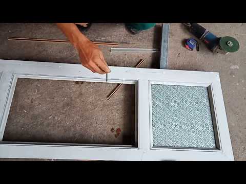 Hướng dẫn làm cửa sắt, đi xập nhôm lắp kính bằng máy cắt cầm tay. Ai cũng làm được.