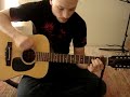 How to play the Offsprings - Gone Away (12 string acoustic)