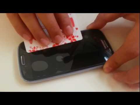 how to remove bubbles from a screen protector