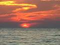 sunset over Lake Michigan