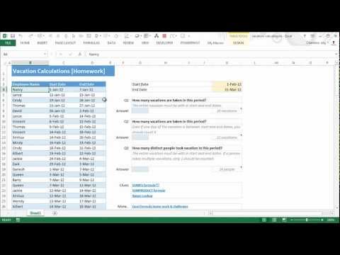 how to accrue vacation time in excel