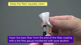 Cleaning the bare fibre