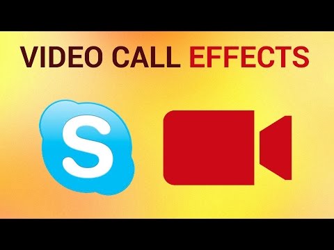 how to do camera effects on skype
