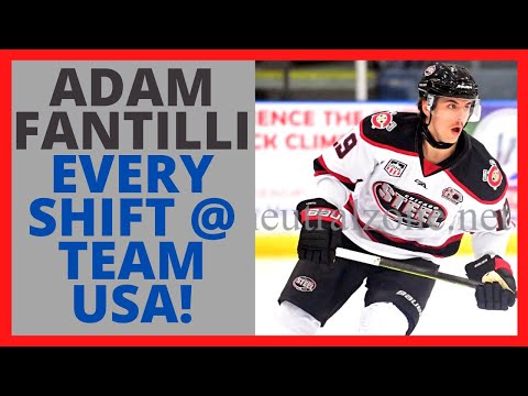 ADAM FANTILLI - 2023 NHL DRAFT PROSPECT [EVERY SHIFT CHICAGO STEEL @ USNTDP U17s 2/21/21]