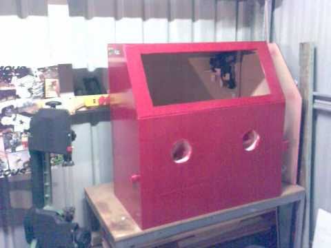 DIY HOMEMADE SAND BLASTER/MEDIA CABINATE PART 2