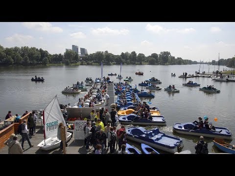 Der Katholikentag in Mnster: Tretbootgottesdienst  ...