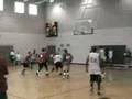 Arni Ragnarsson dunks in the Colonnade All-Star game