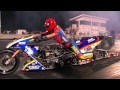 Top Fuel Nitro Motorcycle Import vs Harley - Larry Spiderman Mcbride 5.83et @ 232mph