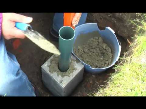 Fahnenmast im Garten aufbauen - Anleitung