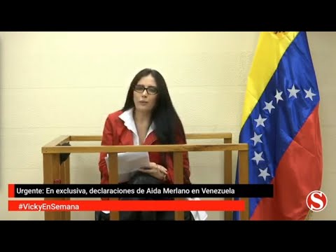 Ver «El video de la ex senadora Aída Merlano declarando en Caracas