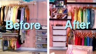 Makeover Wire Closet (Container Store Inspired) BUDGET - YouTube