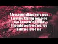 Nat King Cole - A Blossom Fell (Lyrics)