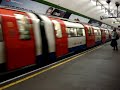 Northern Line train arrives at Goodge Street tube station Northern Line train arrives at Goodge Street tube station