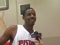 kaitlin urka interviews detroit piston walter sharpe about the upcoming nba season.