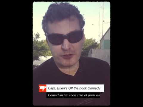 Comedian jim short start of press day