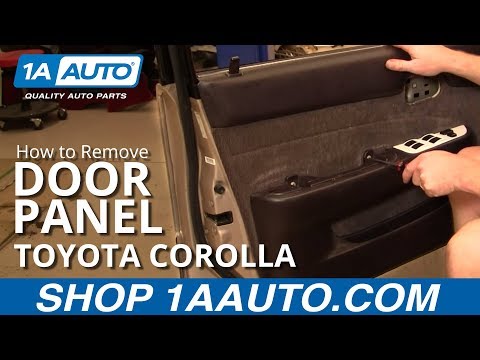 How To Install Replace Door Panel Toyota Corolla 94-97 1AAuto.com